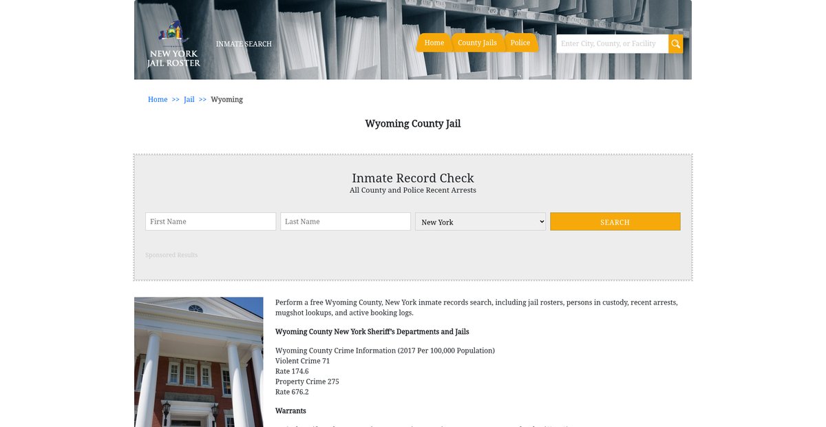 Preview of newyorkjailroster.com