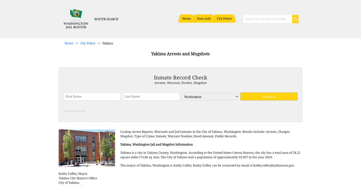 Preview of washingtonjailroster.com