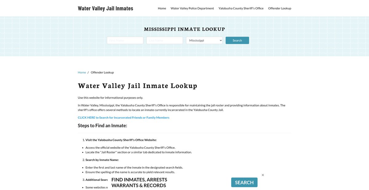 Preview of watervalleyjail.org