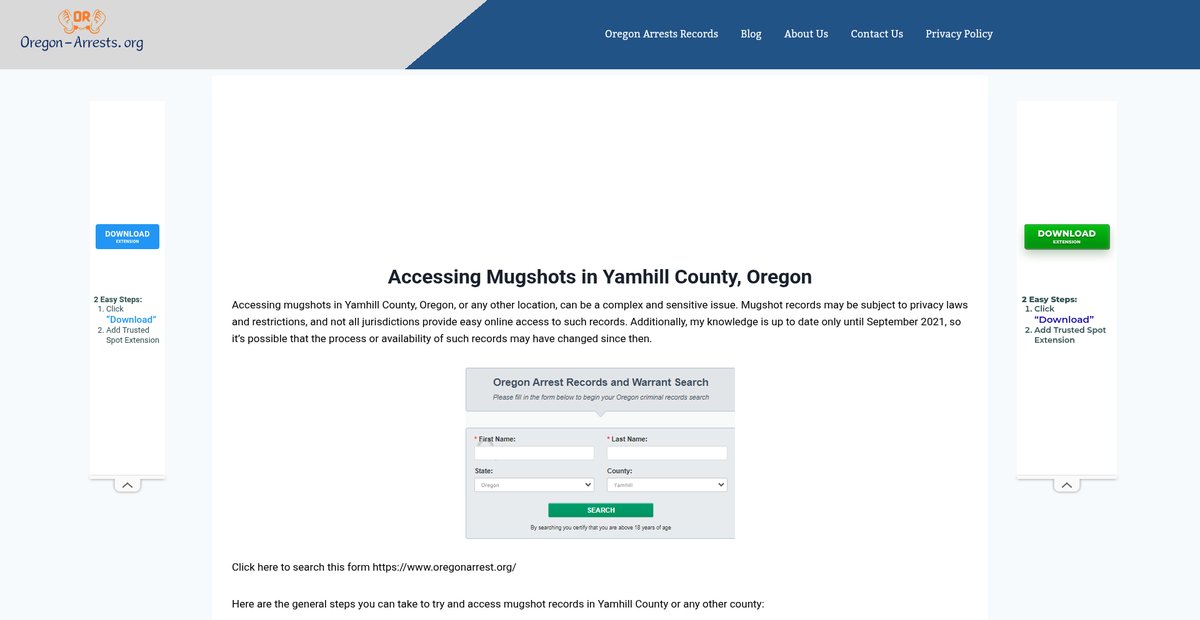 Preview of oregon-arrests.org