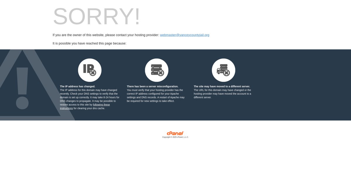 Preview of yanceycountyjail.org