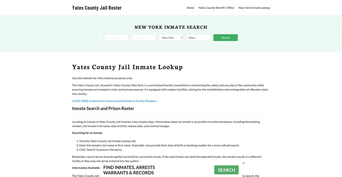Preview of yatescountyjail.org