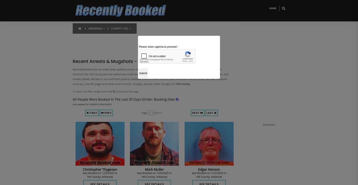 Preview of recentlybooked.com