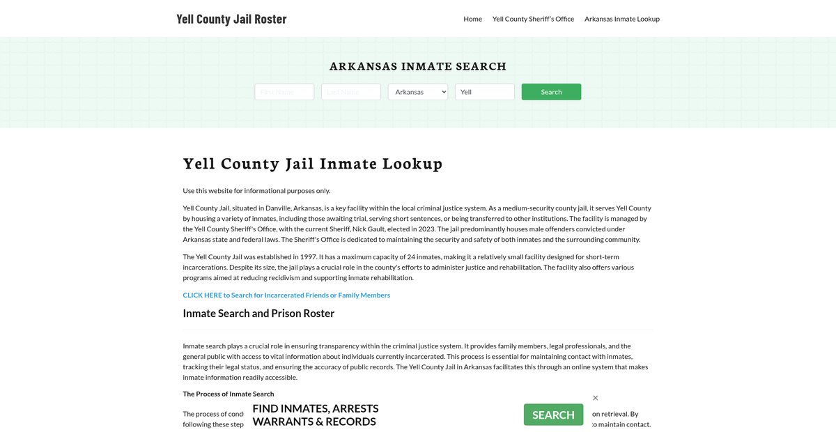 Preview of yellcountyjail.org