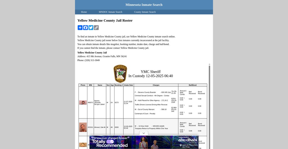 Preview of inmatesearchminnesota.org