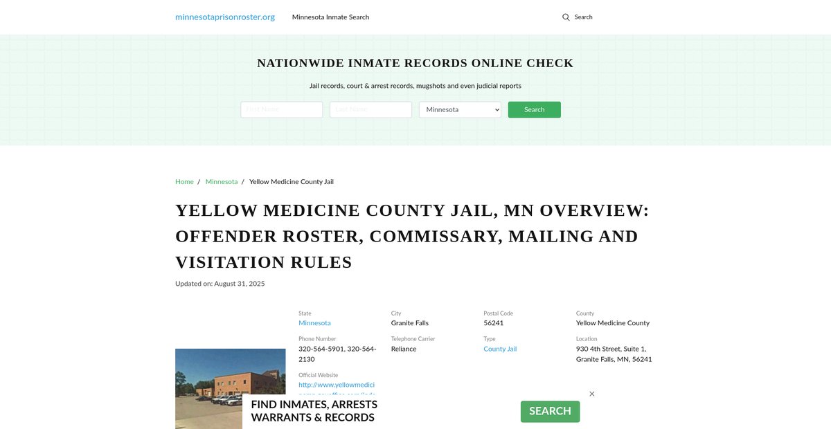 Preview of minnesotaprisonroster.org