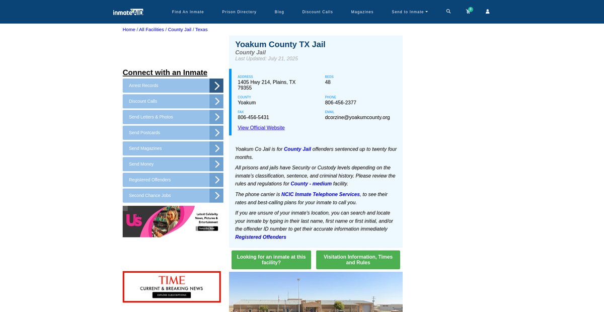 Preview of inmateaid.com
