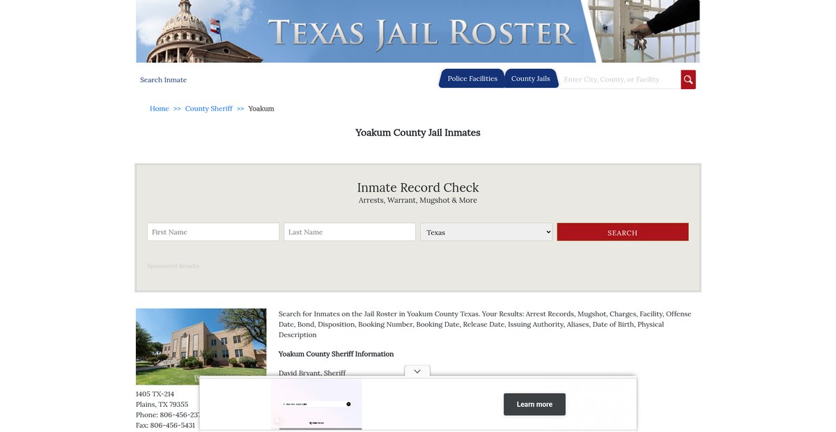 Preview of texasjailroster.com