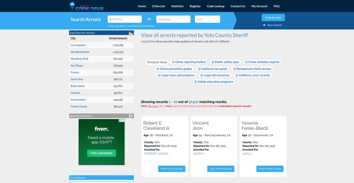 Preview of localcrimenews.com