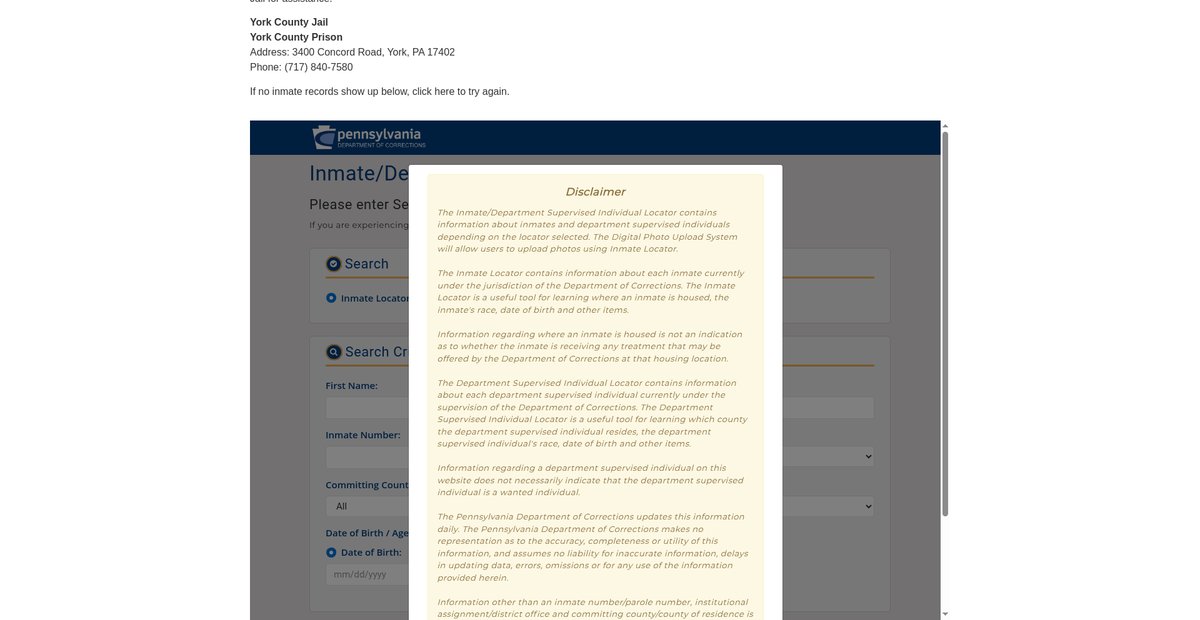 Preview of pennsylvaniaarrestsearch.com