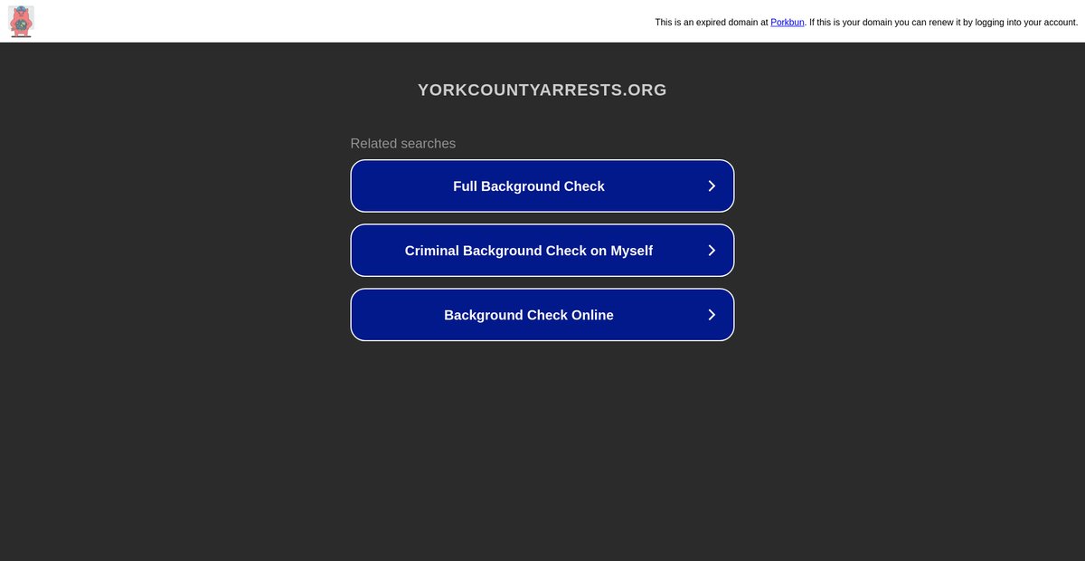 Preview of yorkcountyarrests.org