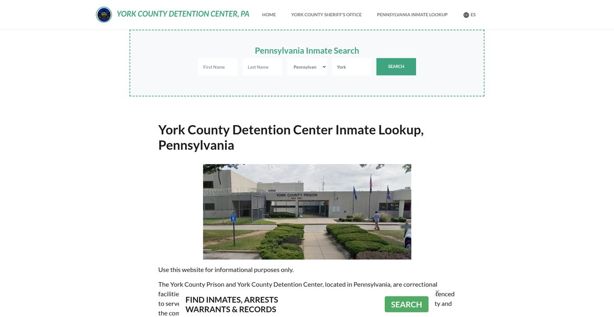 Preview of yorkcountydetentionpa.org