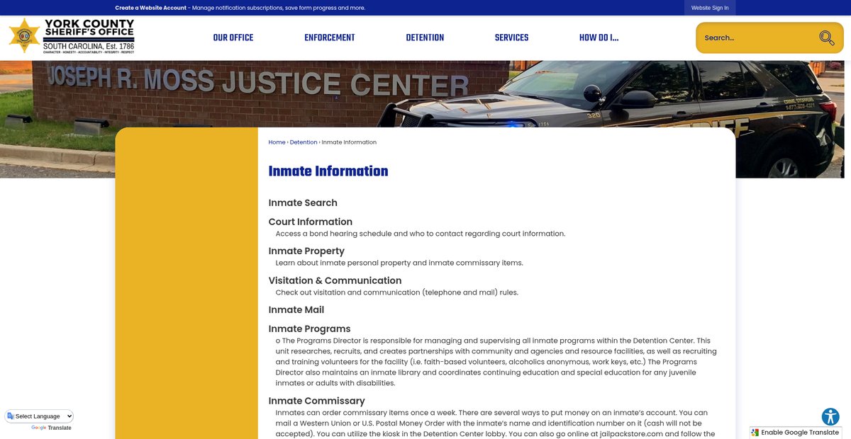 Preview of yorkcountysheriff.com