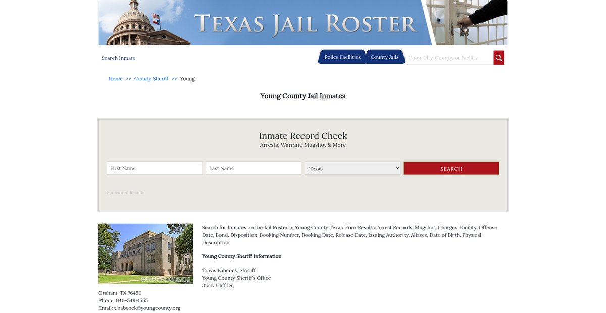 Preview of texasjailroster.com