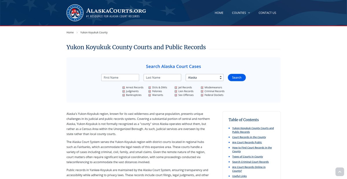 Preview of alaskacourts.org