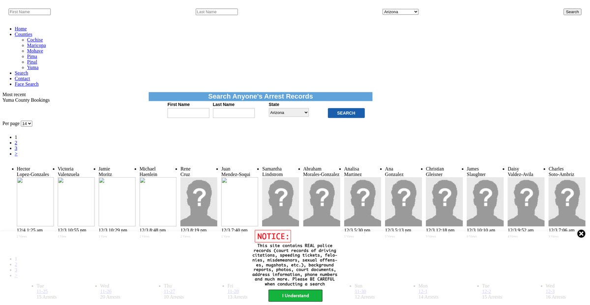 Preview of arizona.arrests.org