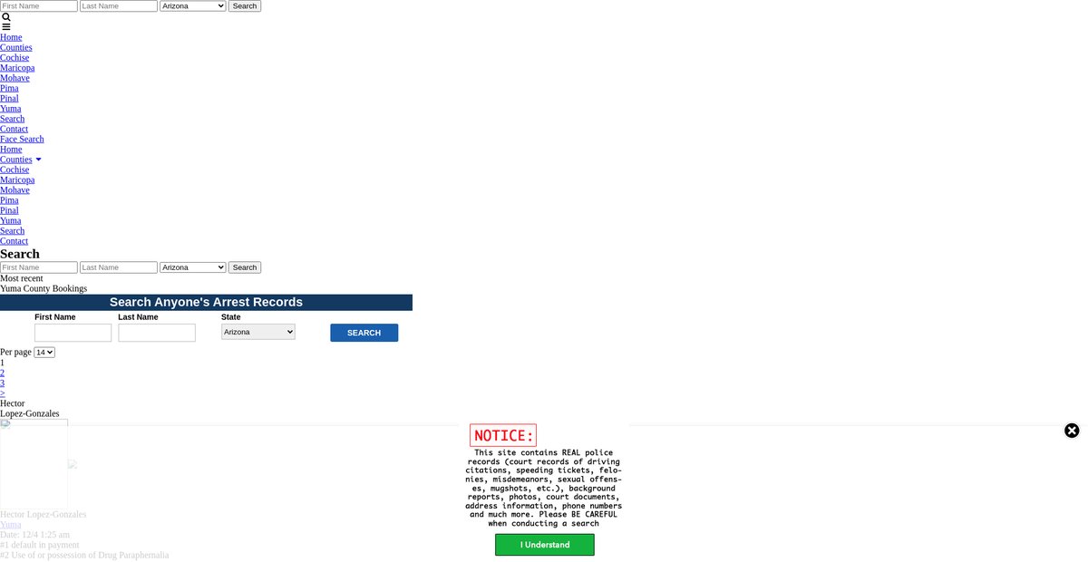 Preview of arizona.arrests.org
