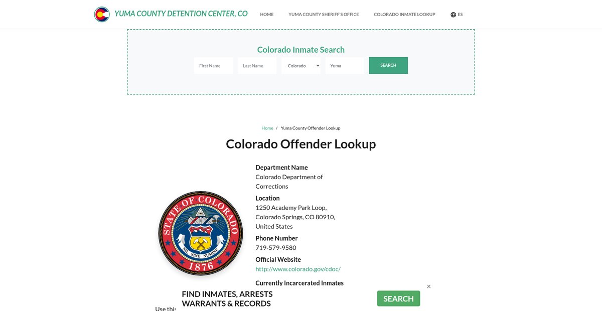 Preview of yumacountydetentionco.org